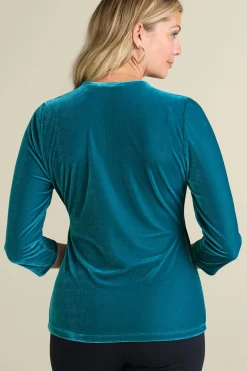 Soft Surroundings Velvet Alyssa Knit Top><noscript><img width=