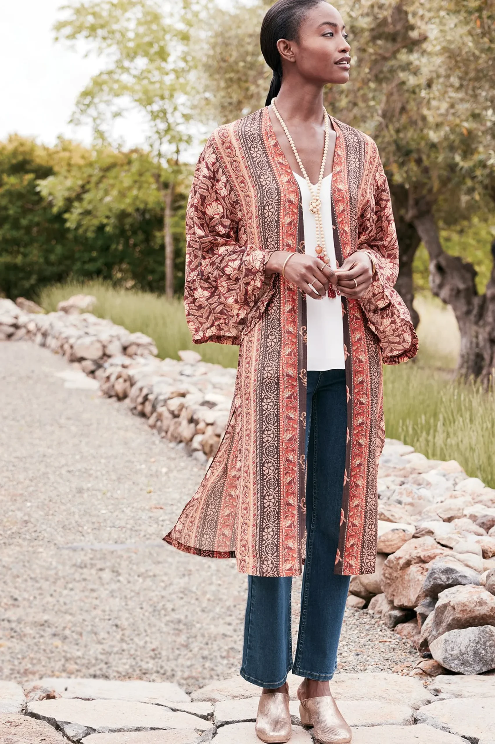 Soft Surroundings Veneto Topper> Global Artistry|Jackets & Coats