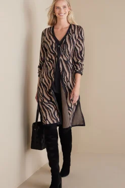 Soft Surroundings Veronica Jacquard Cardigan> Sweaters & Cardigans