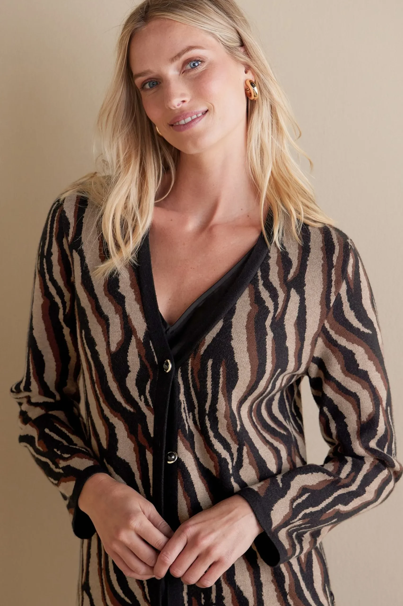 Soft Surroundings Veronica Jacquard Cardigan> Sweaters & Cardigans