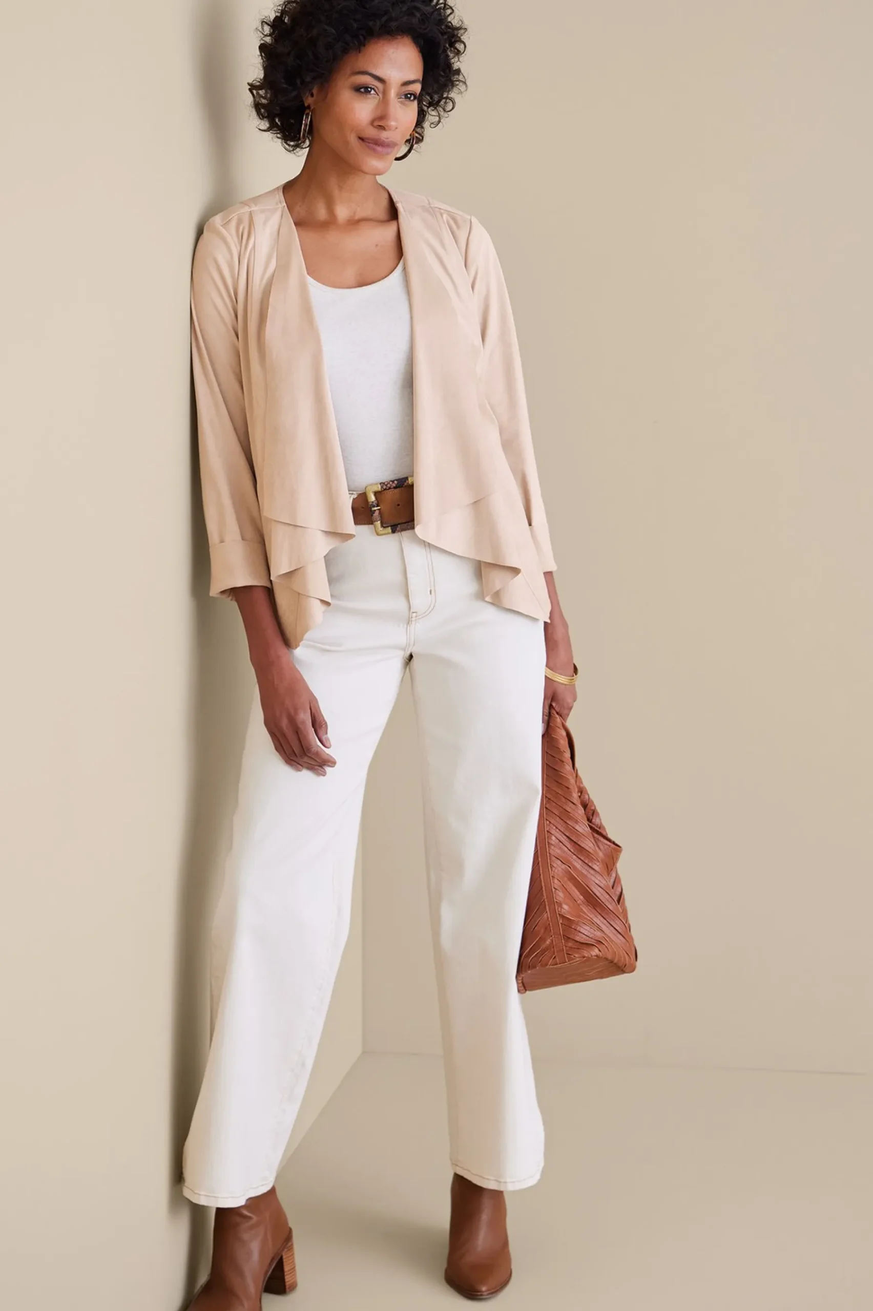 Soft Surroundings Viviana Faux Suede Jacket> Jackets & Coats