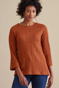 Soft Surroundings Women Goldie Tunic Top> three quarter length|pullovers