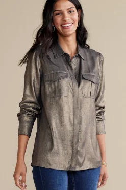 Soft Surroundings Zafina Shirt> long sleeve|shirts